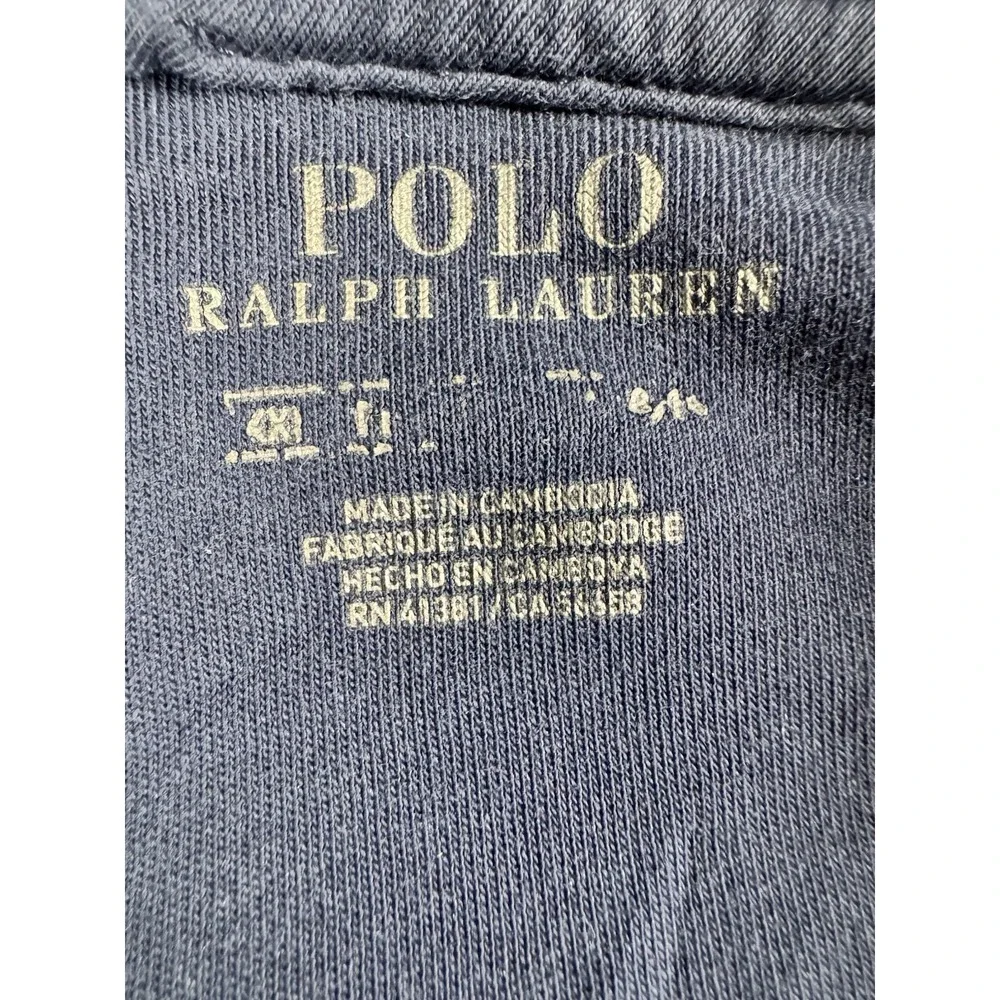 Polo Ralph Lauren Mens Track Jacket 2XL Navy Full Zip Red Pony Interlock